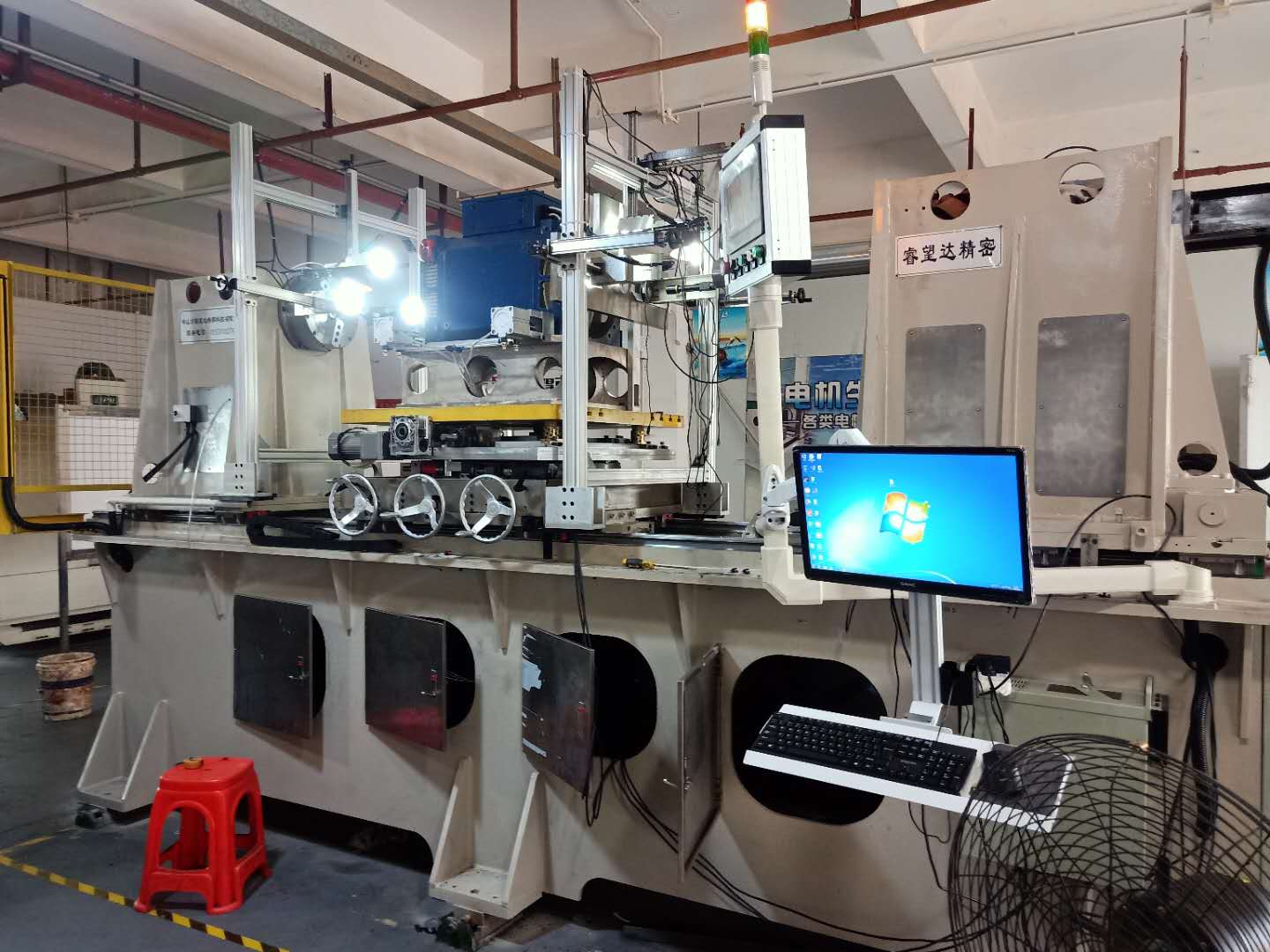 直徑1米的電機定轉子合裝機